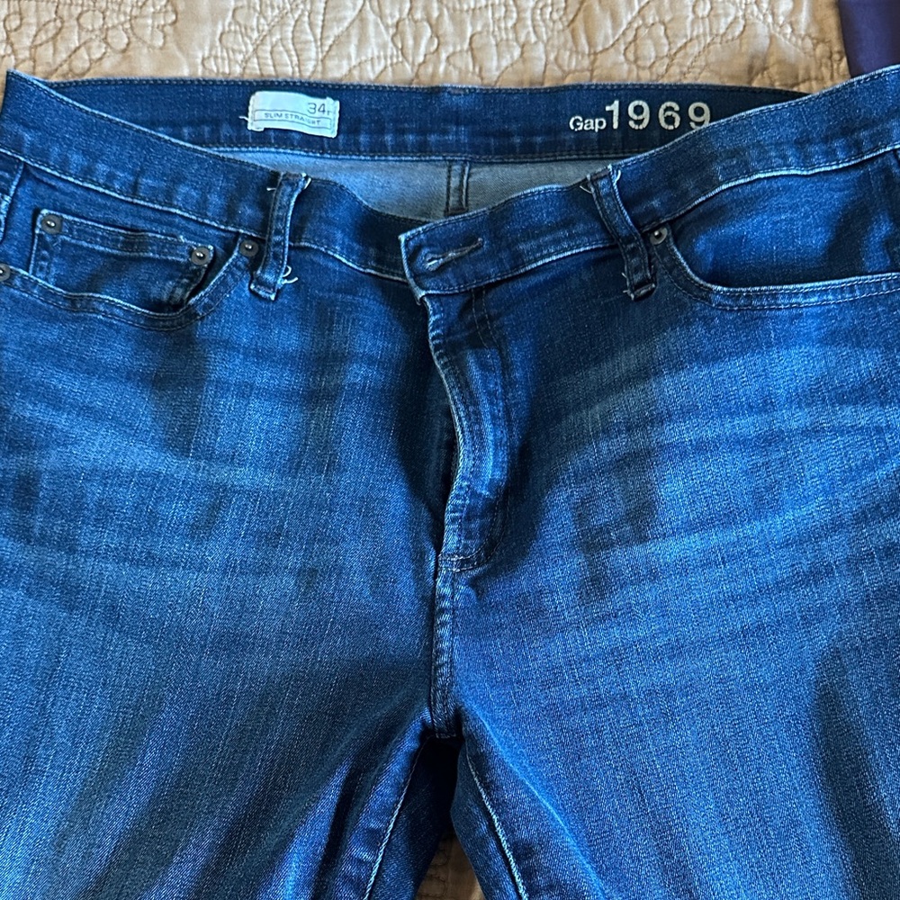 GAP 1969 Indigo Slim Straight Denim Jeans